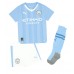 Billiga Manchester City Kyle Walker #2 Barnkläder Hemma fotbollskläder till baby 2023-24 Kortärmad (+ Korta byxor)